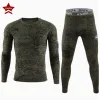 New outdoor cold-proof and warm sports underwear set for men, thickened warm underwear set for skiing and cycling in De Rong Item Picture